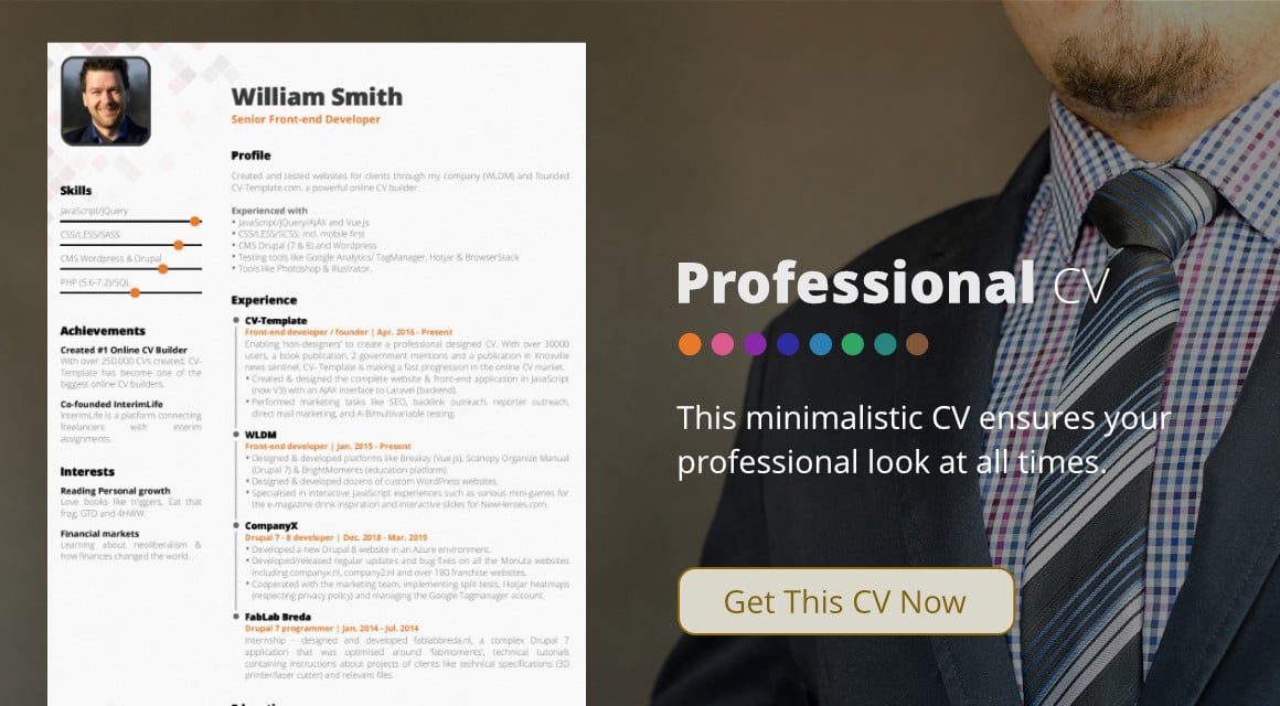 6 Professional CV Templates that will make you stand out