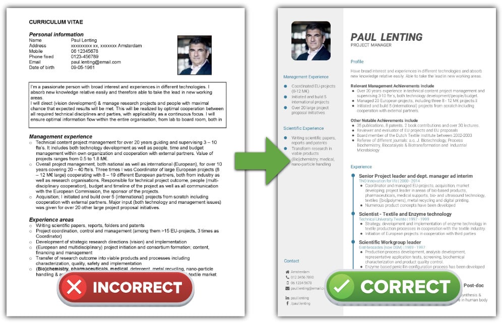 What is the best CV format? - How to write a CV | CV-Template